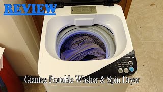 Giantex Portable Washer amp Spin Dryer Review  Watch before ordering [upl. by Eizeerb104]