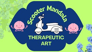 Scooter MandalaCalm and stress free artTutorial for mandala [upl. by Stromberg]