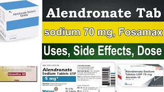 Alendronate sodium 70 mg Fosamax 70 mg pharmacology Uses Side Effects Dosage [upl. by Zischke682]