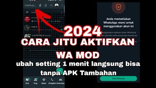 WA MOD GB WA FMWA bisa digunakan lagi simak caranya tanpa APK tambahan 2024 WORK [upl. by Yetah]