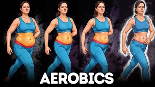 AEROBICS WORKOUT FOR WOMEN AT HOME [upl. by Goldman]