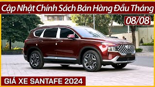 Giá xe Hyundai SantaFe đầu tháng 08 Chi tiết khuyến mại lăn bánh và trả góp xe khi không giảm thuế [upl. by Donni]