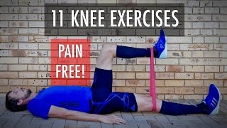 11 Knee rehab exercises for fix knee pain strengthening after knee injury Knee workout  Part 1 [upl. by Jamey]