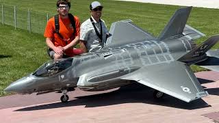 Incredible F35 RC turbine jet ￼at Minnesota Jets 2024 [upl. by Nnahtebazile]