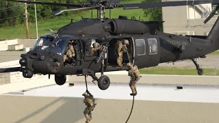 160th SOAR MH60 Black Hawk Fast Rope [upl. by Estel]