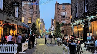 Scotland At Evening  Walking through the Charming City Streets  Edinburgh Walk [upl. by Nnaeiluj]