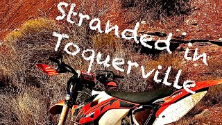 Stranded in Toquerville Toquerville Falls DIRTBIKE RIDE [upl. by Vanthe319]