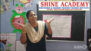 Montessori Teacher Training  Shine Academy Appreciates our Student MrsShalinis presentation [upl. by Eelame]