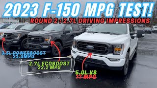 2023 Ford F150 Fuel mileage comparison 35l powerboost vs 27l ecoboost vs 50l V8 Round 2 [upl. by Robert]