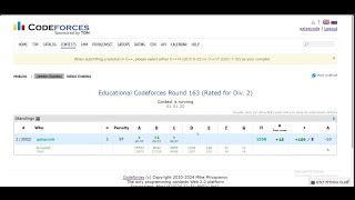 Educational Codeforces Round 163 Rated for Div 2  A  B  C  Code C [upl. by Celinda]