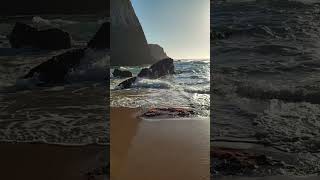 Secret Paradise in Portugal 3  Cliffs and Waves l Praia Grande  Sintra [upl. by Camus700]