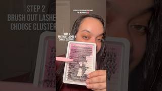 DIY Eyelash Extensions Tutorial For Beginners ✨diylashextensions [upl. by Hastings]