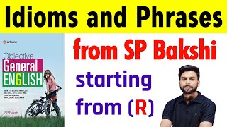 SP Bakshi idioms and phrases  starting from R  English vocabulary [upl. by Brena]