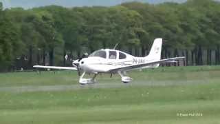 Cirrus SR22 G3 GTS PHANV at Teuge Airport holland 27042014 [upl. by Simonsen]