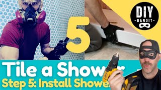 ️🔥 How to Prep Level amp Install Shower Pan Base➔ Step 5 DIY Video Series Tile a Bathroom Shower [upl. by Alemac108]