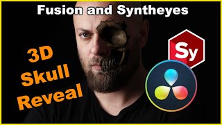 3D Skull Reveal using Resolve Fusion and Syntheyes [upl. by Shari370]