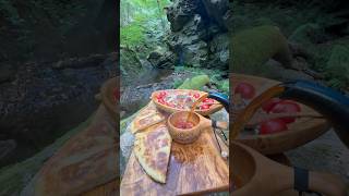 Patatesli Bazlama İle Çıtır Tavuk 🫓  cooking crispy chicken with potato flatbread [upl. by Schiro857]