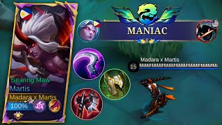 MARTIS AUTO KILL😱  AUTO MANIAC🔥  MARTIS OUTPLAY 4 MUST WATCH  MLBB [upl. by Witherspoon]