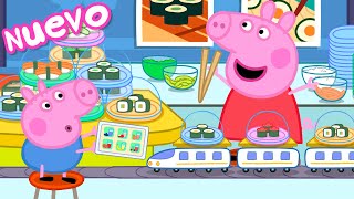 Los Cuentos de Peppa la Cerdita  Comida del tren  NUEVOS Episodios de Peppa Pig [upl. by Eppillihp]