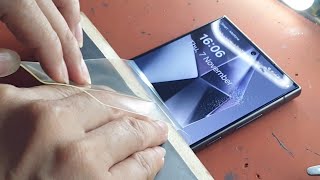 How to apply screen protector  Galaxy s24 ultra [upl. by Danella]