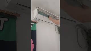 Air conditioner filter removal and installation process filter cleaning [upl. by Yc]