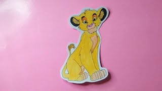 Draw Along How to Draw Simba from The Lion King – Easy Tutorial [upl. by Kean]