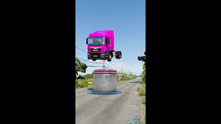 Live Mix Colour Bus vs BollardCrash shorts beamngdrive live gaming viral trending livestream [upl. by Nealy]