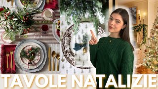 🎄🍽️ 3 idee ORIGINALI per apparecchiare la TAVOLA a NATALE fai da te low budget [upl. by Llerot]