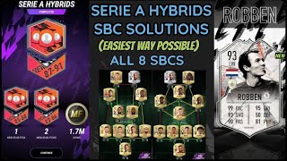 SERIE A HYBRIDS SBC Easiest way possible  All 8 Sbc Solutions  Madfut 22 [upl. by Forsta37]