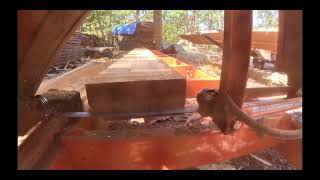 Milling Oak log for steps [upl. by Ingeborg]