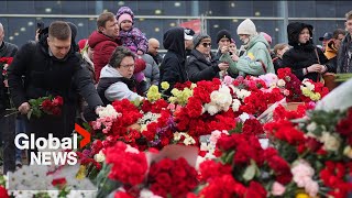 Moscow attack Russians mourn victims of deadly concert shooting [upl. by Bayer]