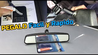 Cómo pegar el ESPEJO RETROVISOR Interior Del Parabrisas Con Este Kit De Montaje NMIO100 [upl. by Bergquist]