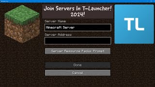 How To Play Servers In TLauncher 2024 [upl. by Mar]