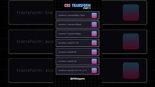 CSS Transform Properties Translate Scale and Matrix ✍️✨ CSS csstransition [upl. by Jewett]