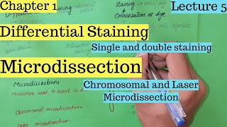 Microdissection  Differential Staining  Single Staining  Techniques used in cell biology [upl. by Roht]