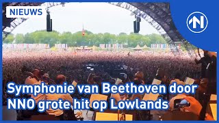 Publiek op Lowlands gaat los op op de Negende Symphonie van Beethoven gespeeld door het NNO [upl. by Pinter]