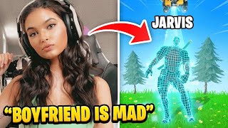 Girlfriend Stream Sniped FaZe Jarvis until he RAGE QUIT FORTNITE [upl. by Lunnete]