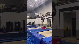 This might be the scariest feeling ever😂 gymnastics flips fails acrobatics sports olympics [upl. by Auston]