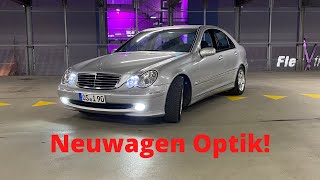 Ambientebeleuchtung nachrüsten Led Standlicht Neuwagen Optik Mercedes Benz C Klasse Louis W203 [upl. by Ramburt608]