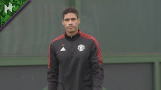 Raphael Varane Training with Manchester United  first training shots of former Real Madrid defender [upl. by Eittel167]