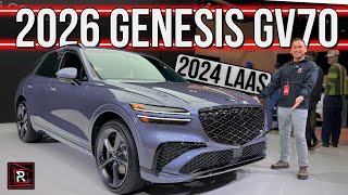 The 2026 Genesis GV70  GV70 Electrified – Redline First Look – 2024 LA Auto Show [upl. by Atte]