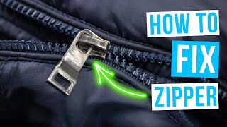 How to FIX A ZIPPER  Repair zipper [upl. by Lubow]