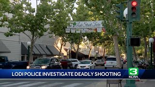 Lodi police arrest man after deadly downtown shooting [upl. by Nowtna]