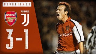 That assist from Bergkamp 🤩  Arsenal 31 Juventus  Arsenal Classics  Dec 4 2001 [upl. by Petie]