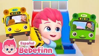 Buses de Colores🚌🌈  EP56  Aprende los Colores  Canciones Infantiles  Bebefinn en español [upl. by Enirtak]