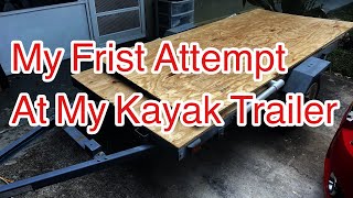 Harbor freight kayak trailer build [upl. by Erdnua]