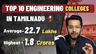 Top 10 Engineering Colleges in Tamilnadu  18 Crore Placement  Nirf Ranking  Fee  Quick Review [upl. by Alien234]