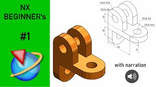 🌍 UNIGRAPHICSNX TUTORIALS  Beginners tutorial  Exercise  1 [upl. by Humph669]