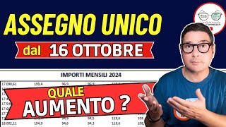 ASSEGNO UNICO PAGAMENTI OTTOBRE con AUMENTO e NUOVI IMPORTI  CEDOLINO PENSIONI NOVEMBRE INVALIDI [upl. by Chaker]