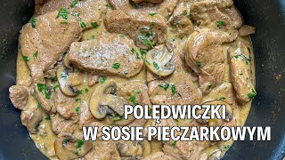 Polędwiczki w sosie pieczarkowym  Prosty Pomysł Na Obiad  jedz pysznie [upl. by Ttej]